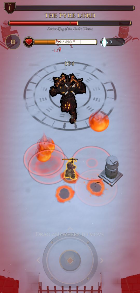 The Pyre Lord calls down a rain of meteors